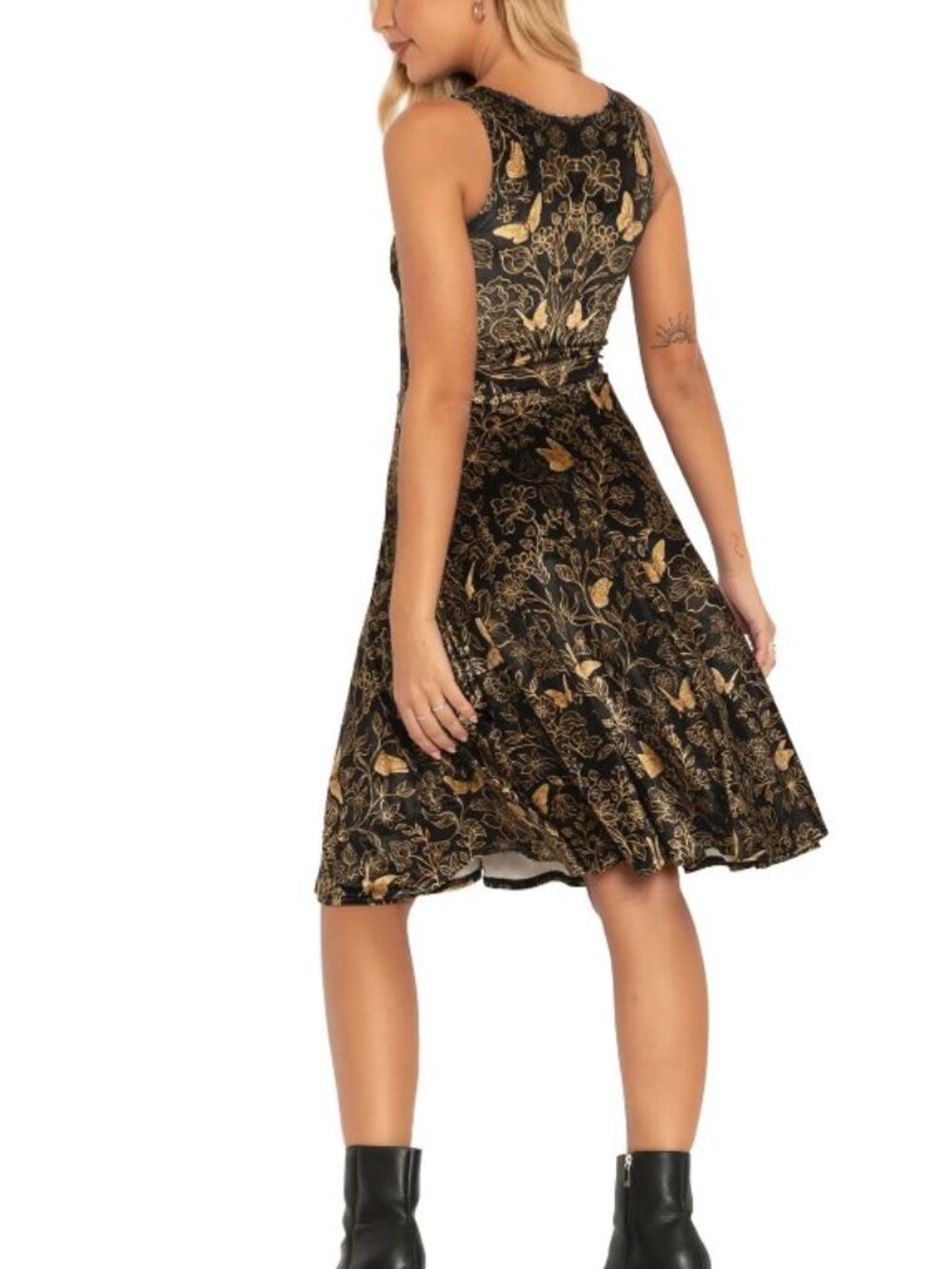 Golden Garden Velvet Princess Dress -M - Picture 3 of 6